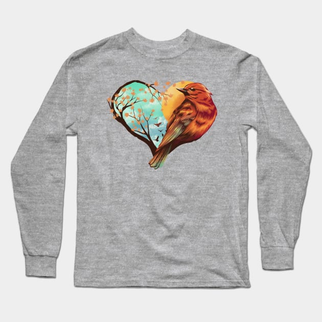 Love Bird Long Sleeve T-Shirt by DANDINGEROZZ